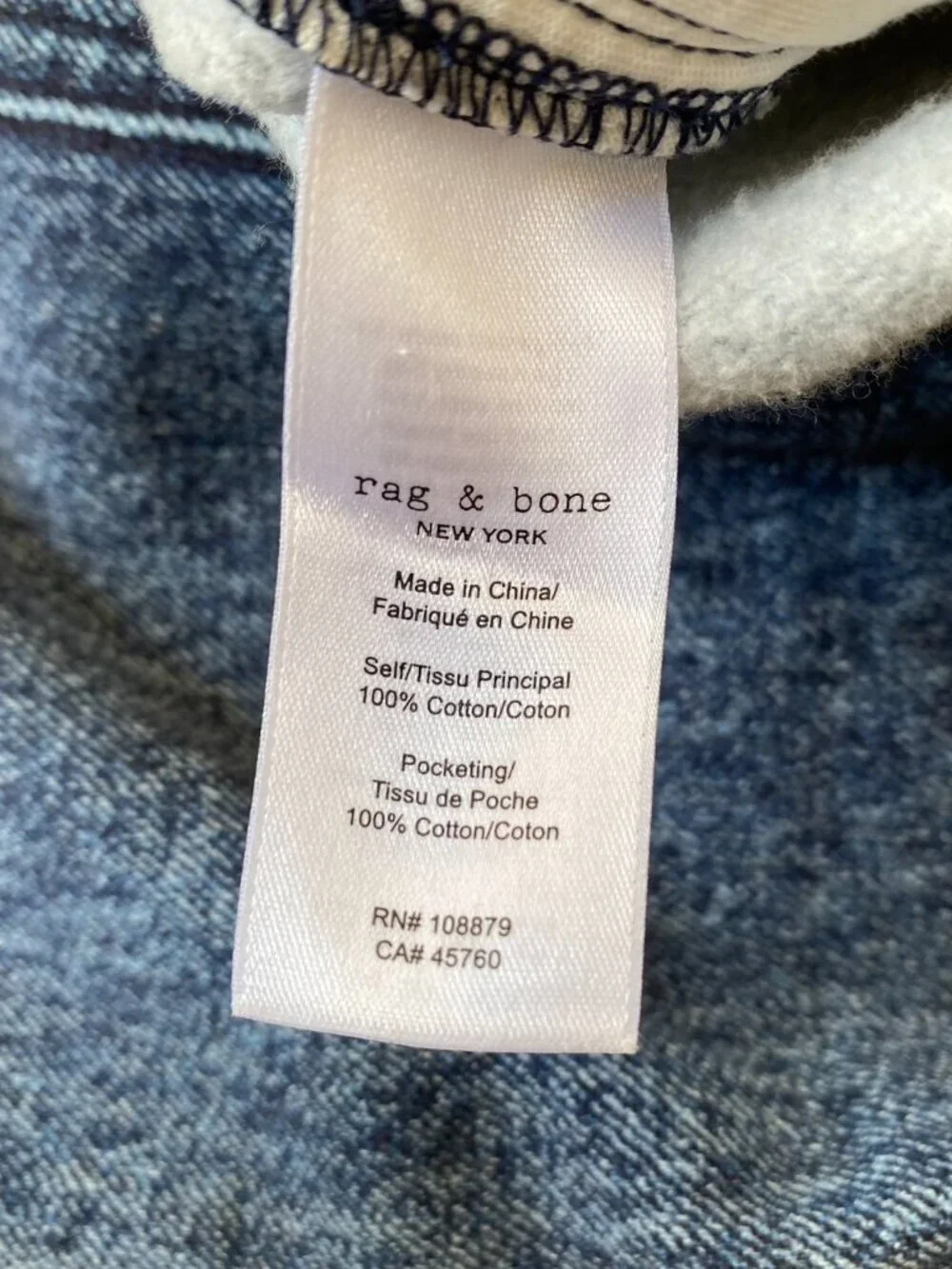 Rag & Bone Miramar Jordan Sweatpants Jordan Jogger Jeans Blue Small